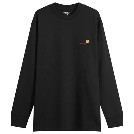 Футболка с американским принтом Carhartt WIP с длинным рукавом