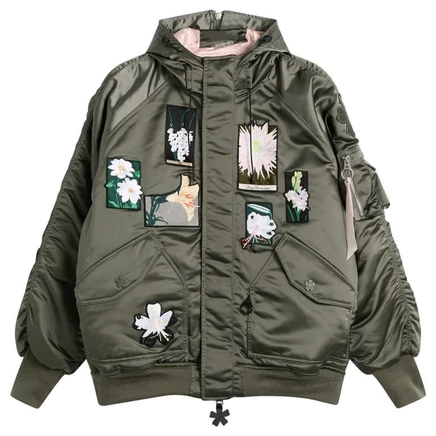 Куртка с нашивками Cecilie Bahnsen x Alpha Industries N-2B