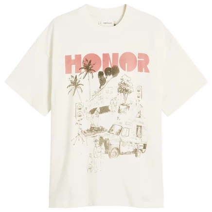 Мужская футболка Honor The Gift Block Party, бежевая
