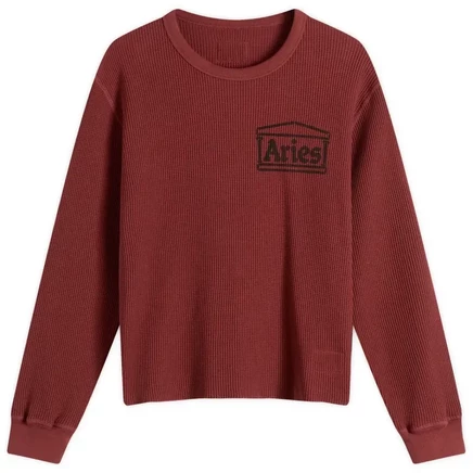 Футболка Aries Baby Fit с длинным рукавом, бордовая