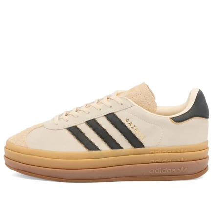 adidas Gazelle Bold W cream white, black & sand strata