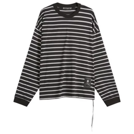 Мужской лонгслив Mastermind World Fine Gauge Stripe, черный