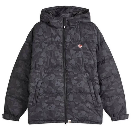 Однотонный камуфляжный пуховик Bathing Ape