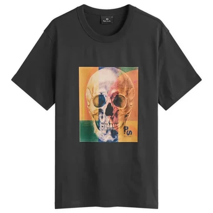 Мужская футболка Paul Smith Skull Square, черная