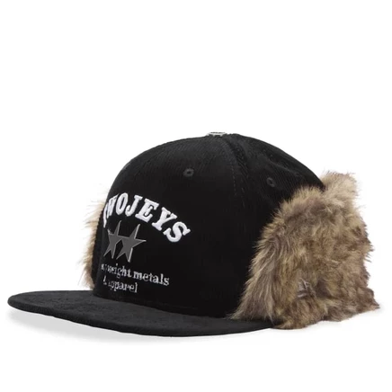 Мужская кепка Twojeys x New Era 59Fifty с ушами, черная
