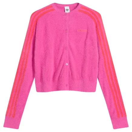 Кардиган adidas Fluffy Knitted, фуксия
