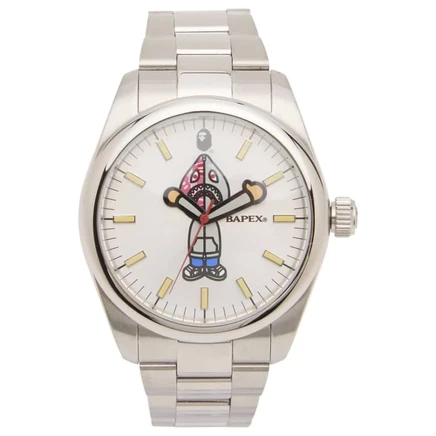 Часы A Bathing Ape Type 7 Shark Bapex, серебристые