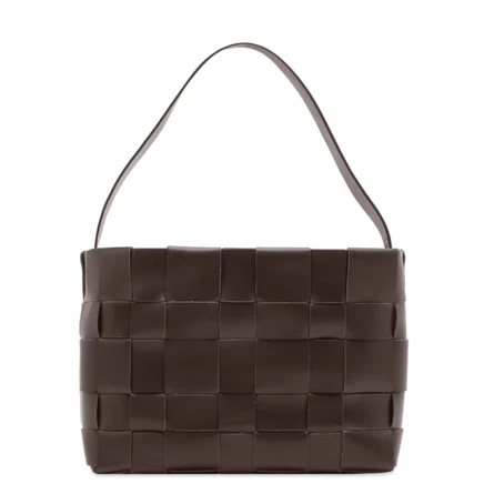 Женская сумка-тоут St. Agni Woven Mini Tote, шоколадная