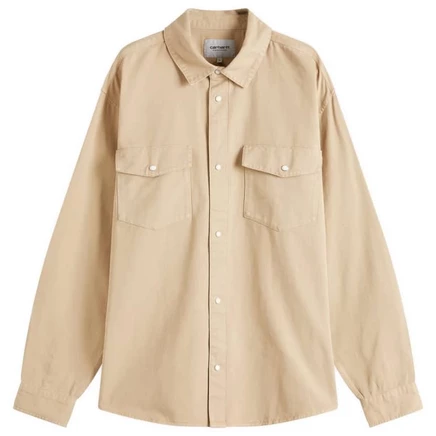 Мужская рубашка Carhartt WIP Santa Fe, коричневая