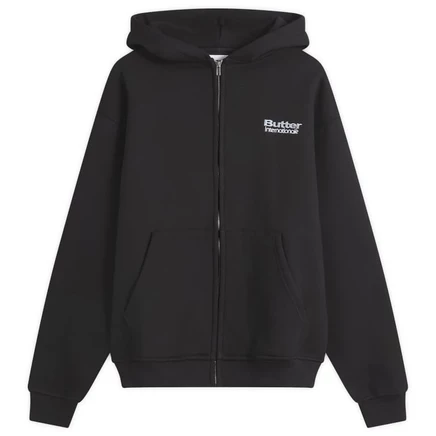 Мужское худи на молнии Butter Goods Internationale, черное