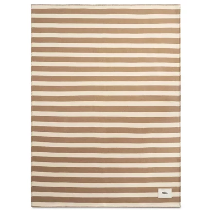 Плед Tekla Fabrics из ягнячьей шерсти, полосатый