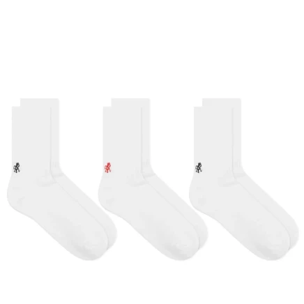 Мужские носки Gramicci Basic, 3 пары, белые