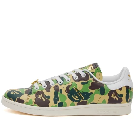 Мужские кеды Adidas Stan Smith x BAPE, камуфляж