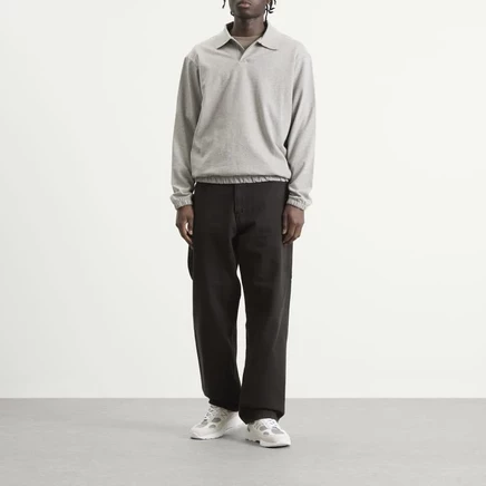 Мужское поло Norse Projects Sylane, серый меланж