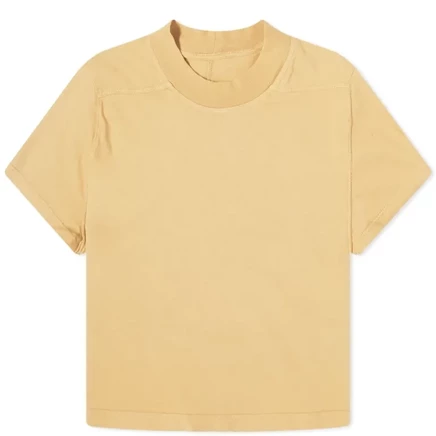 Мужская футболка Rick Owens DRKSHDW Cropped Level, горчичная