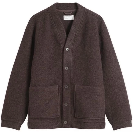 Мужской кардиган Universal Works Fleece, коричневый