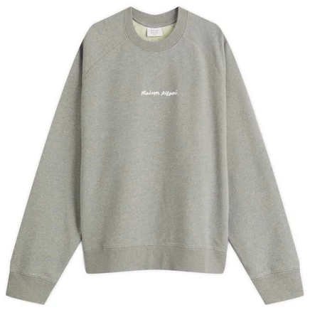 Толстовка с вышивкой Maison Kitsune Oversize Raglan Crew Sweatshirt