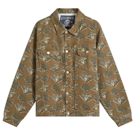 Джинсовая куртка Billionaire Boys Club, зелёная