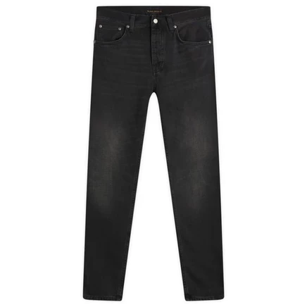 Мужские джинсы Nudie Steady Eddie II, черные с потертостями