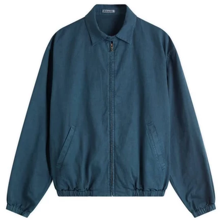 Изделие Auralee с откидным верхом из окрашенного габардина Finx dark navy