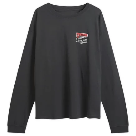 Женский лонгслив Maison Margiela Bingo, угольный