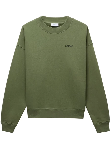 Мужской свитшот Off-White с логотипом, зеленый
