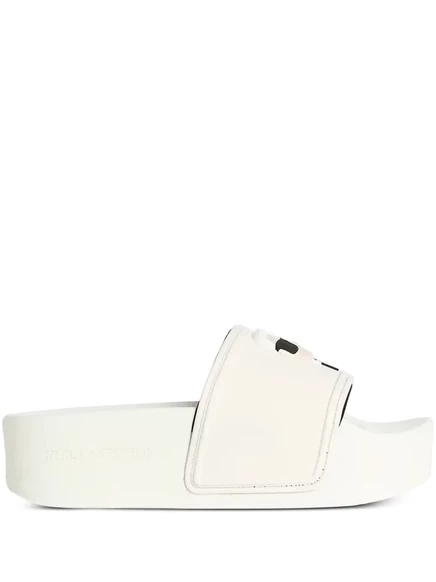 Женские шлёпанцы Karl Lagerfeld Ikon Kondo, белые