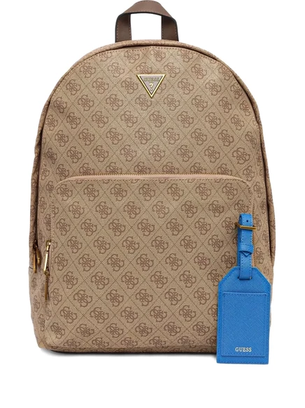 Мужской рюкзак Guess USA Vezzola с монограммой, бежевый