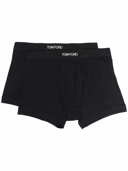 Мужские боксерские трусы Tom Ford 2 шт. с логотипом, черные