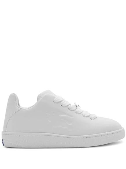 Кожаные кроссовки с логотипом Burberry Box-debossed white