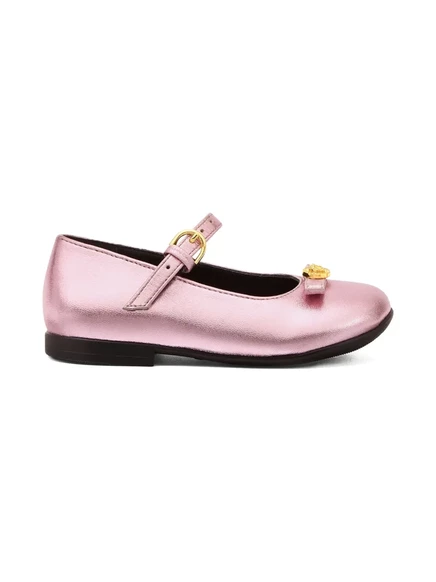 Балетки для девочек Versace Kids Gianni Ribbon, розовые