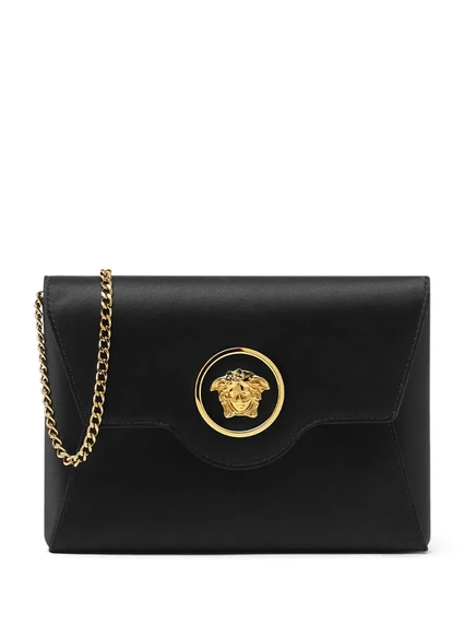 Женская сумка-клатч Versace La Medusa, черная
