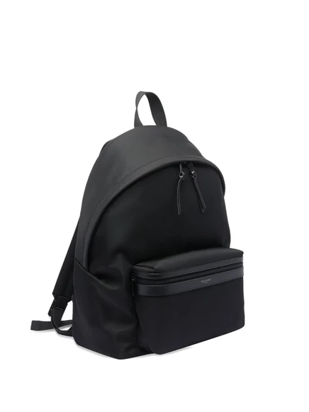 Рюкзак Saint Laurent с карманом на молнии black