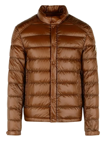 Мужская стёганая куртка Moncler Selves, коричневая