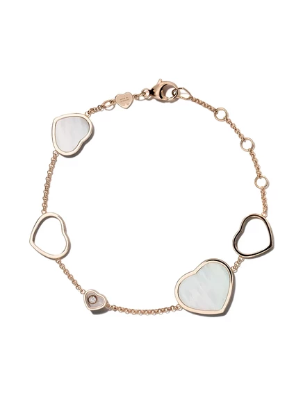 Женский браслет Chopard Happy Hearts, 18K, розовый