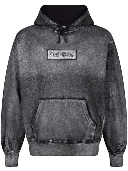Толстовка с капюшоном Supreme x MM6 Maison Margiela в фольгированной коробке с логотипом black