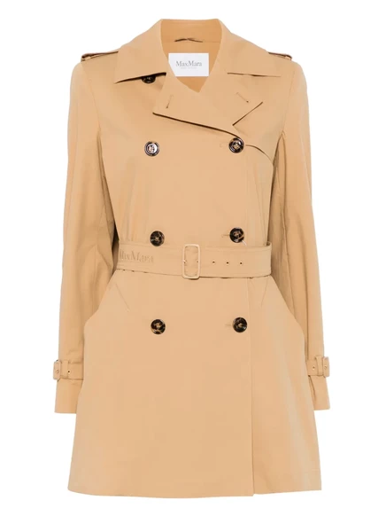 Женский тренч Max Mara Landa с поясом, коричневый