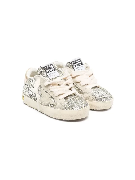 Кроссовки для девочек Golden Goose Super-Star, серебристые