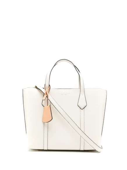 Маленькая кожаная сумка Tory Burch Perry white