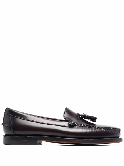 Женские лоферы Sebago кожаные с кисточками, красные