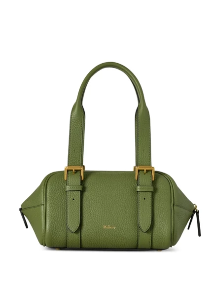Маленькая сумка на плечо Mulberry с пряжкой, зеленая