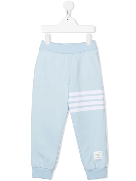 Детские брюки Thom Browne Kids с полосой, синие