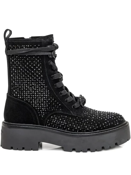 Женские ботинки Kurt Geiger с кристаллами, черные
