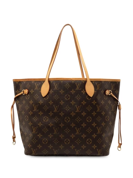 Женская сумка-тоут Louis Vuitton Neverfull MM, коричневая