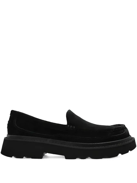 Мужские лоферы Ugg Ascot замшевые на платформе, черные
