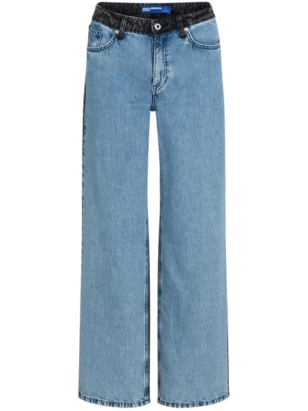 Женские широкие джинсы Karl Lagerfeld Jeans, черные