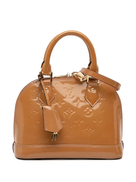 Сумка Vernis Alma BB, бывшая в употреблении у Louis Vuitton в 2013 году, с монограммой brown