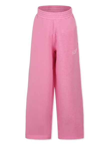 Детские спортивные брюки с принтом MM6 Maison Margiela pink
