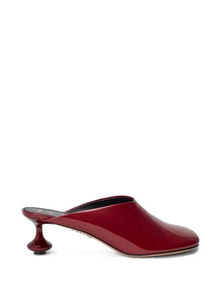 Женские мюли Loewe Toy кожаные, красные