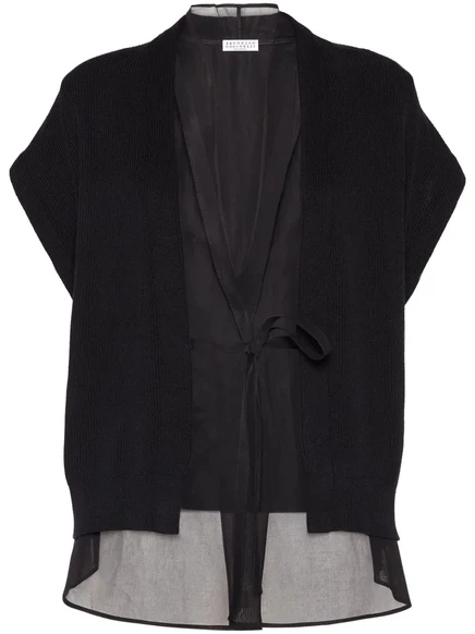 Женский кардиган Brunello Cucinelli Monili с декором, черный